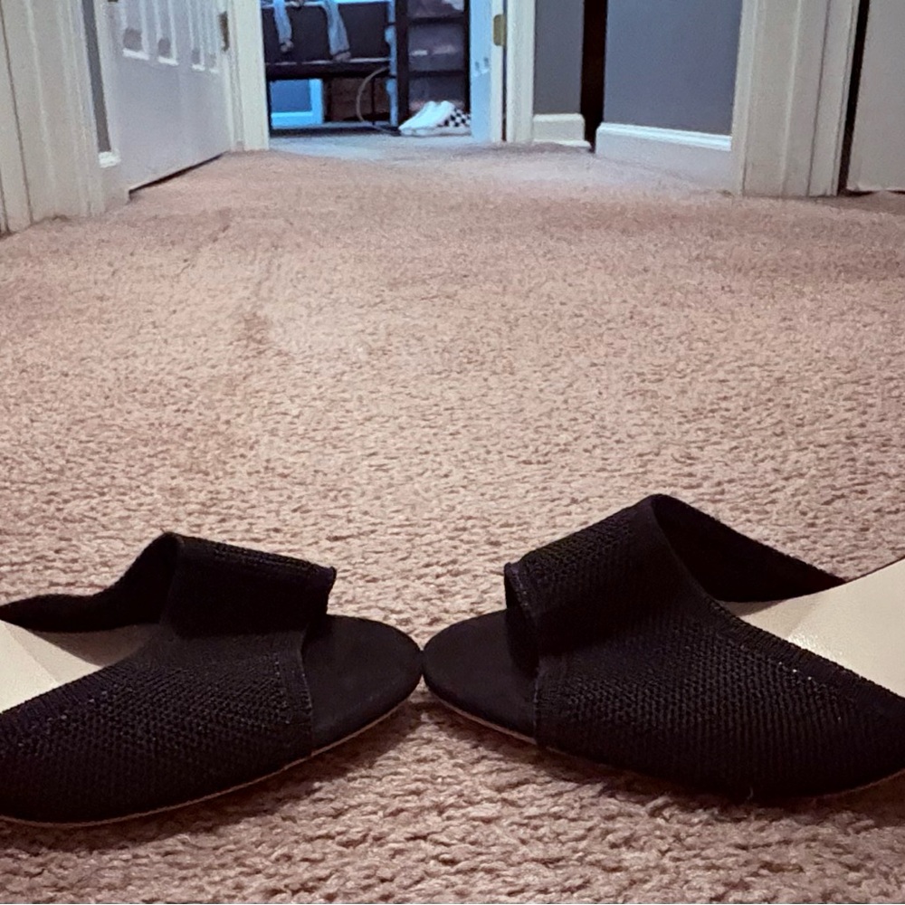 Black Slide Sandals